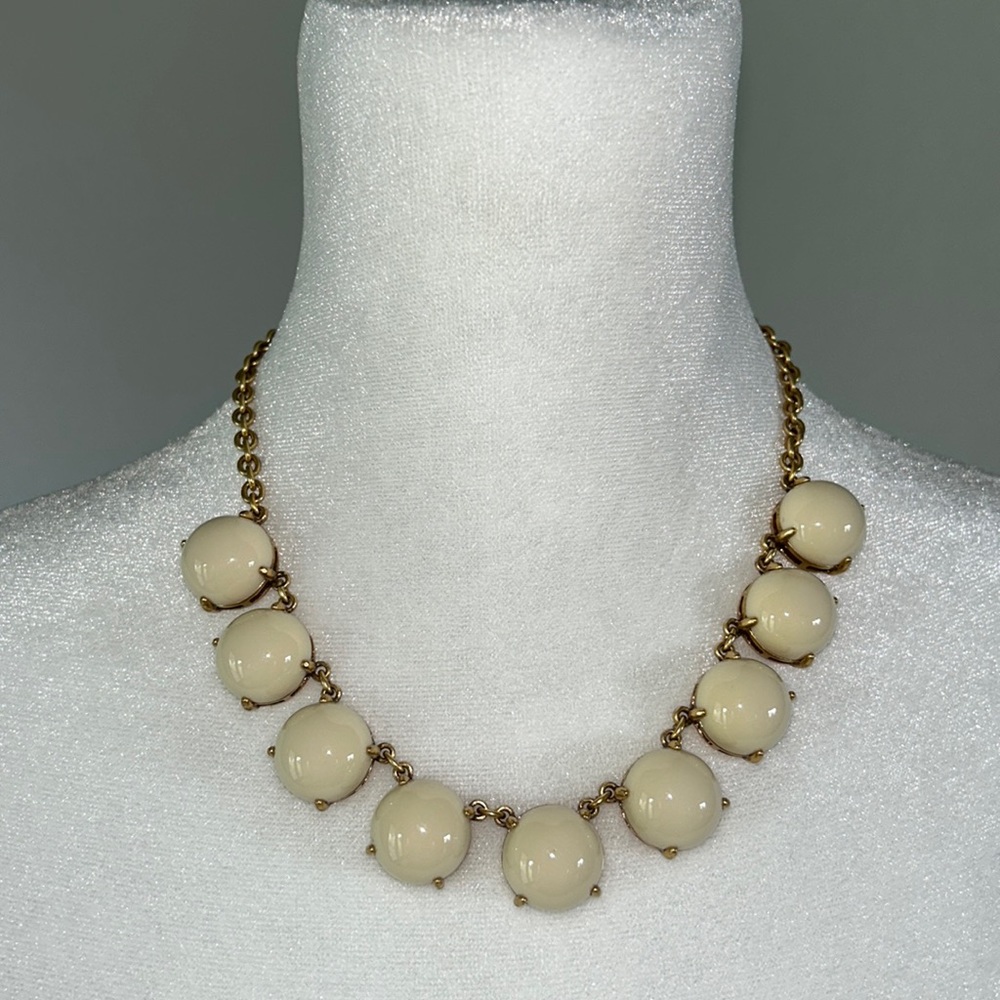 J.Crew Cream Bubble Necklace